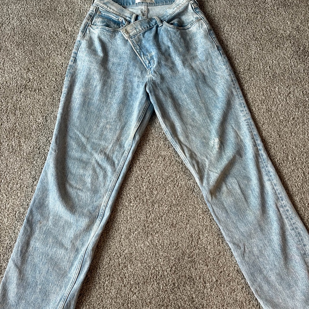 Abercrombie & Fitch Light Wash Straight Leg Jeans